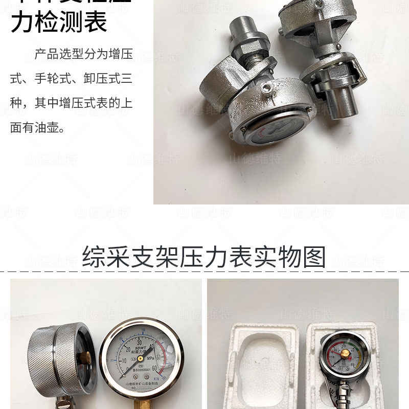 手輪式單體支架壓力表圖片