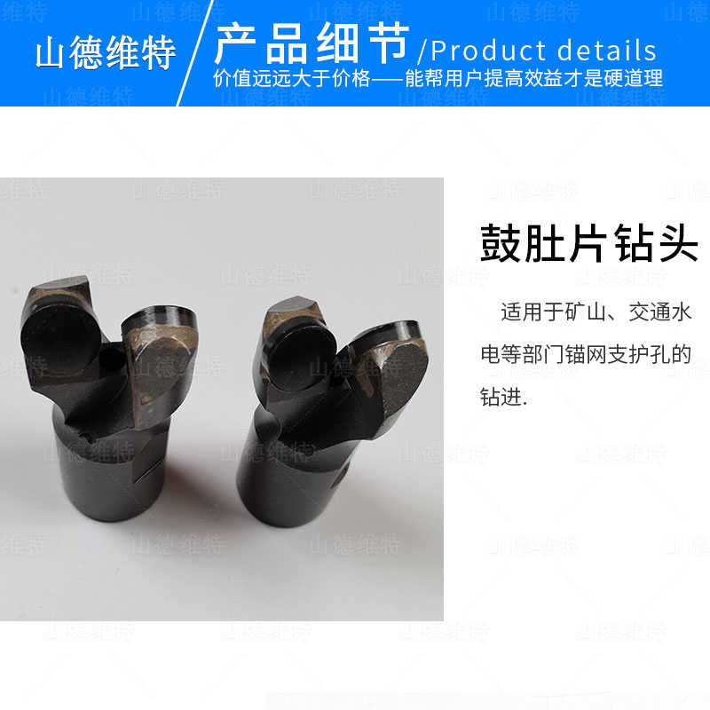 鼓肚片鑽頭圖片