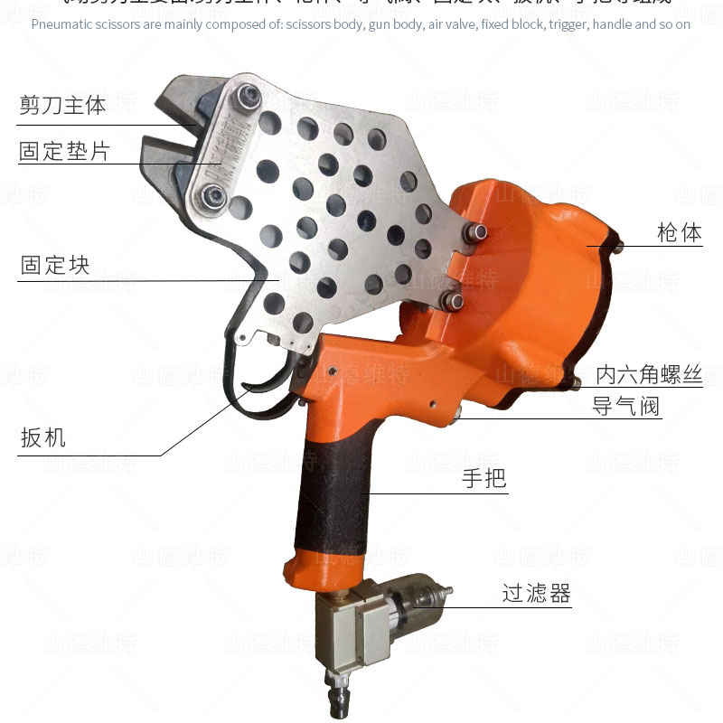氣動剪刀分解圖